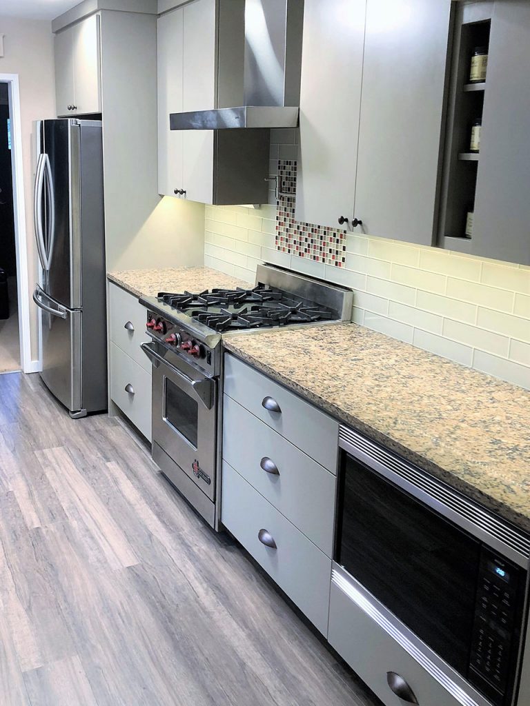 Hard maple kitchen cabinets